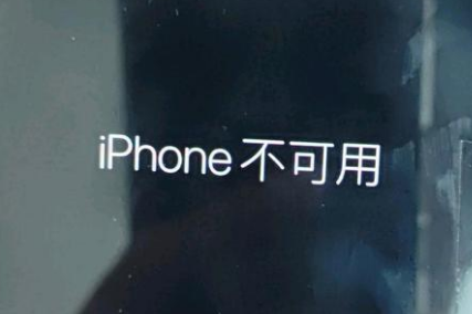 鼓楼苹果服务网点分享锁屏界面显示“iPhone 不可用”如何解决 